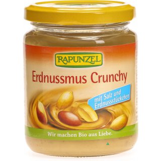 Rapunzel Erdnussmus crunchy 500g